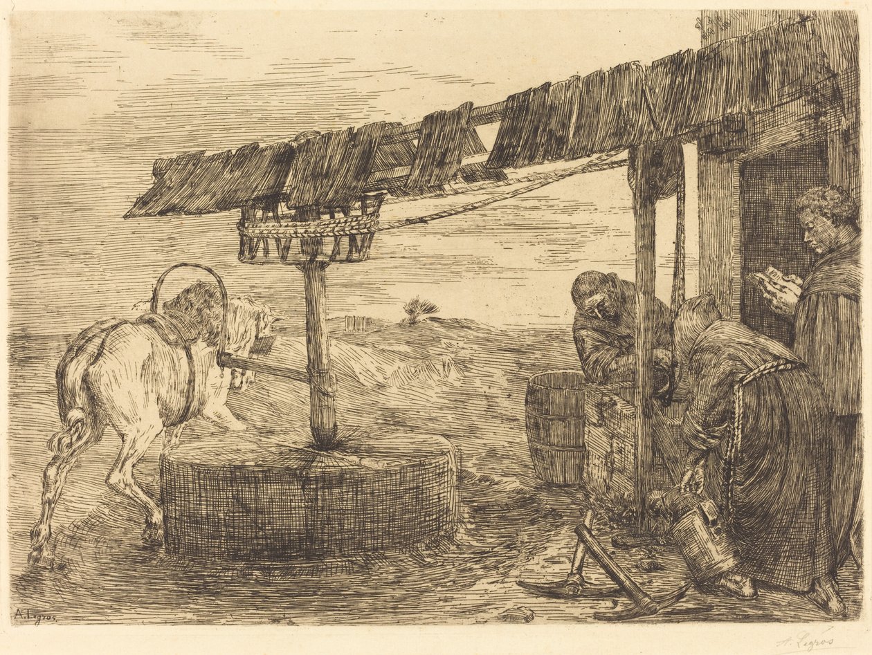 Młyn konny (Le manege) autorstwa Alphonse Legros