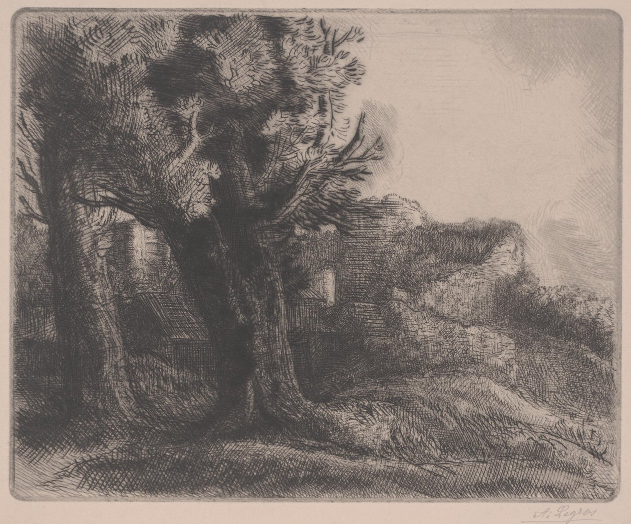 W ruinach, połowa XIX – początek XX wieku autorstwa Alphonse Legros