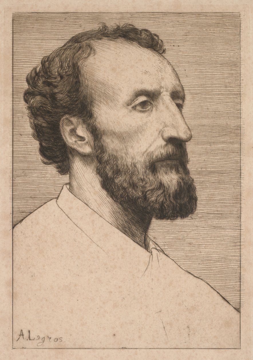 Jules Dalou, 1877. autorstwa Alphonse Legros