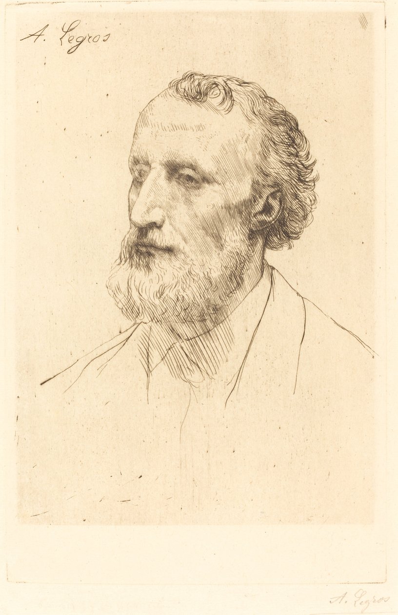 Jules Dalou, 1st plate. autorstwa Alphonse Legros