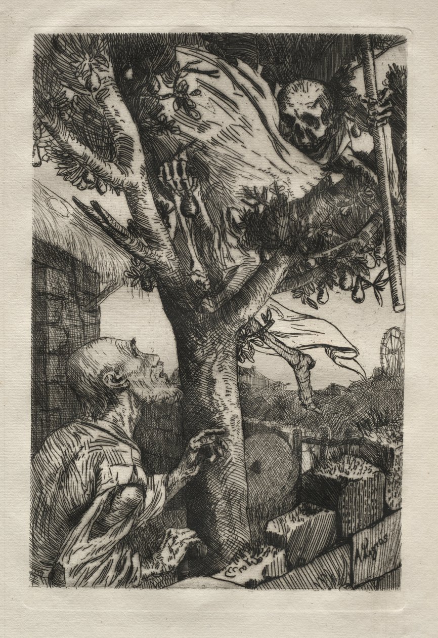 śmierć na gruszy autorstwa Alphonse Legros