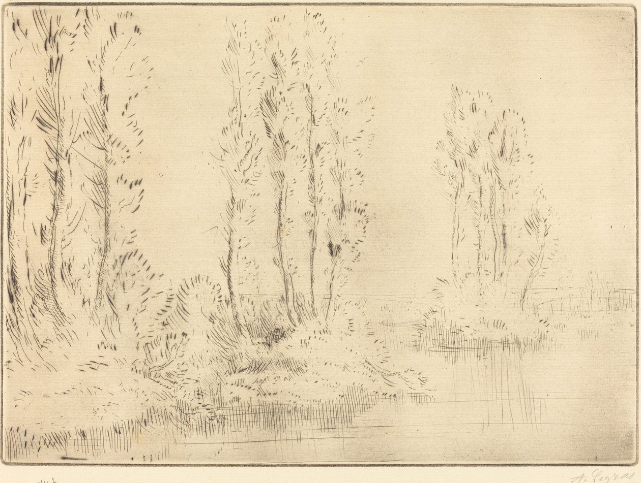 Krajobraz autorstwa Alphonse Legros