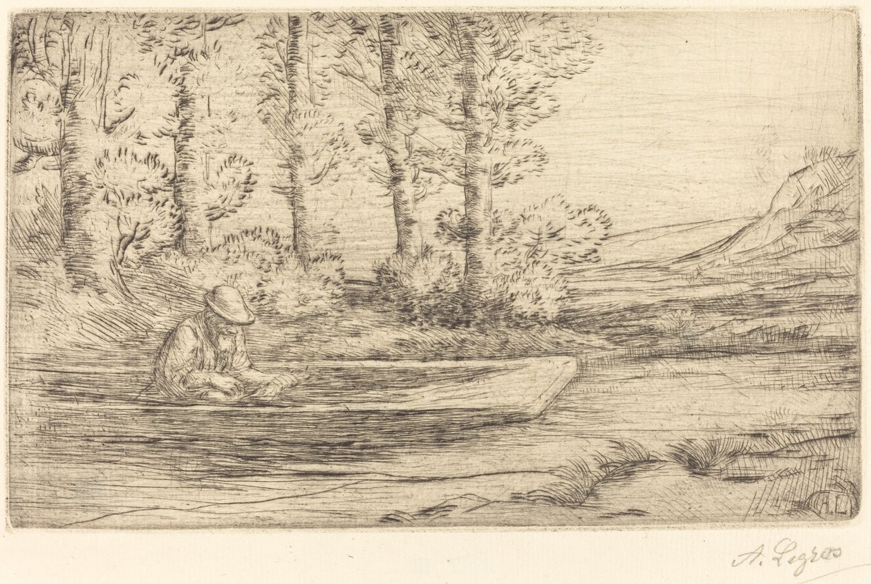 Krajobraz autorstwa Alphonse Legros