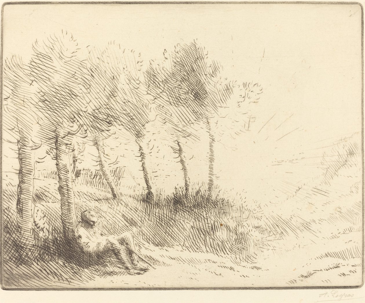 Krajobraz autorstwa Alphonse Legros