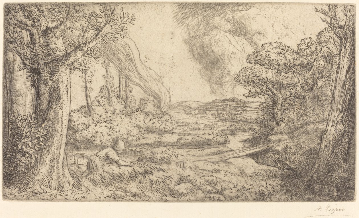 Krajobraz autorstwa Alphonse Legros