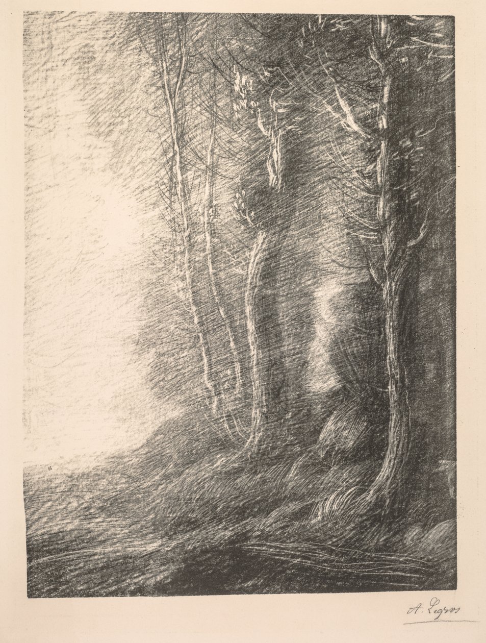 Krajobraz autorstwa Alphonse Legros