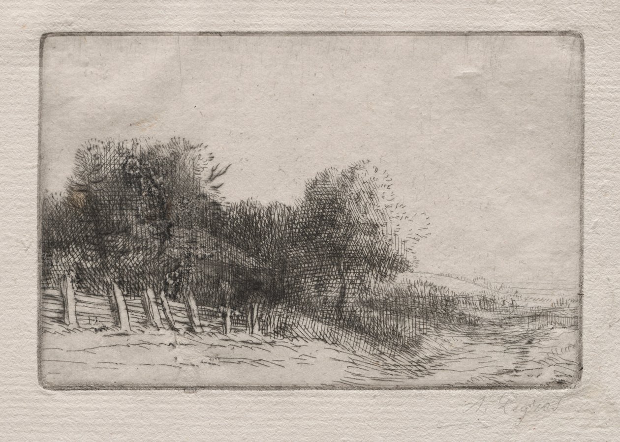 Krajobraz autorstwa Alphonse Legros