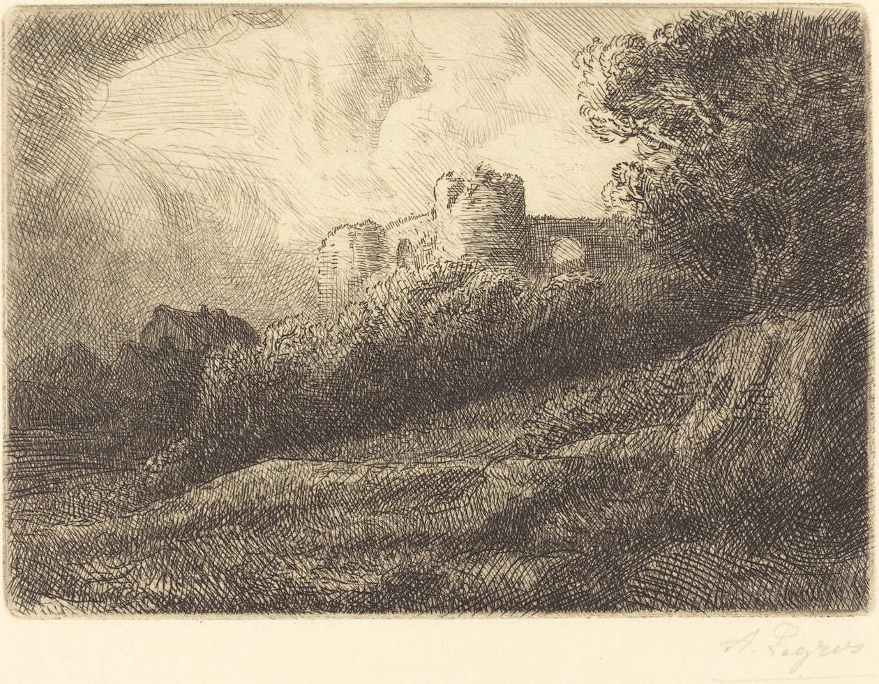 Krajobraz Krajobraz. autorstwa Alphonse Legros