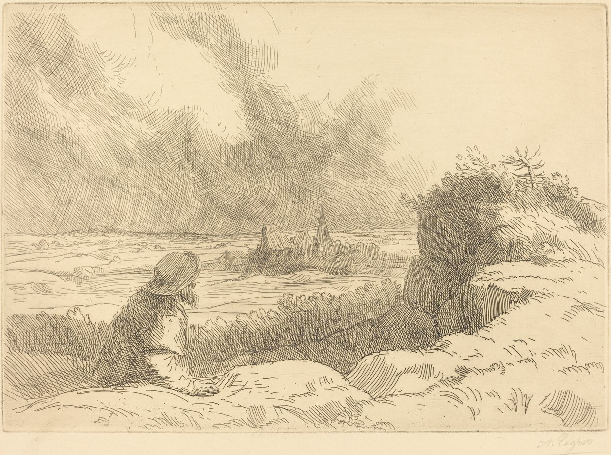 Krajobraz Krajobraz. autorstwa Alphonse Legros