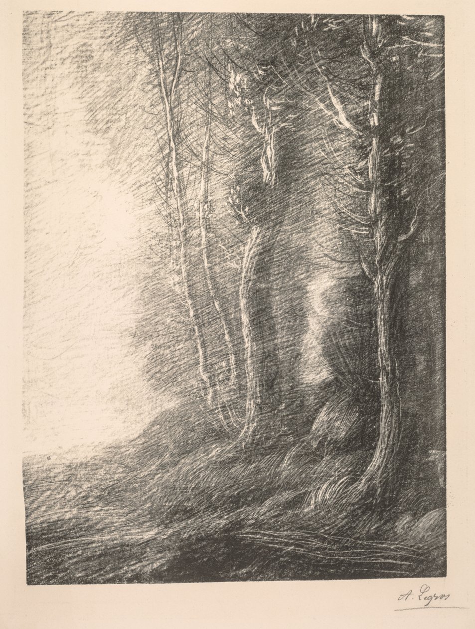 Płacenie krajobrazowe. autorstwa Alphonse Legros
