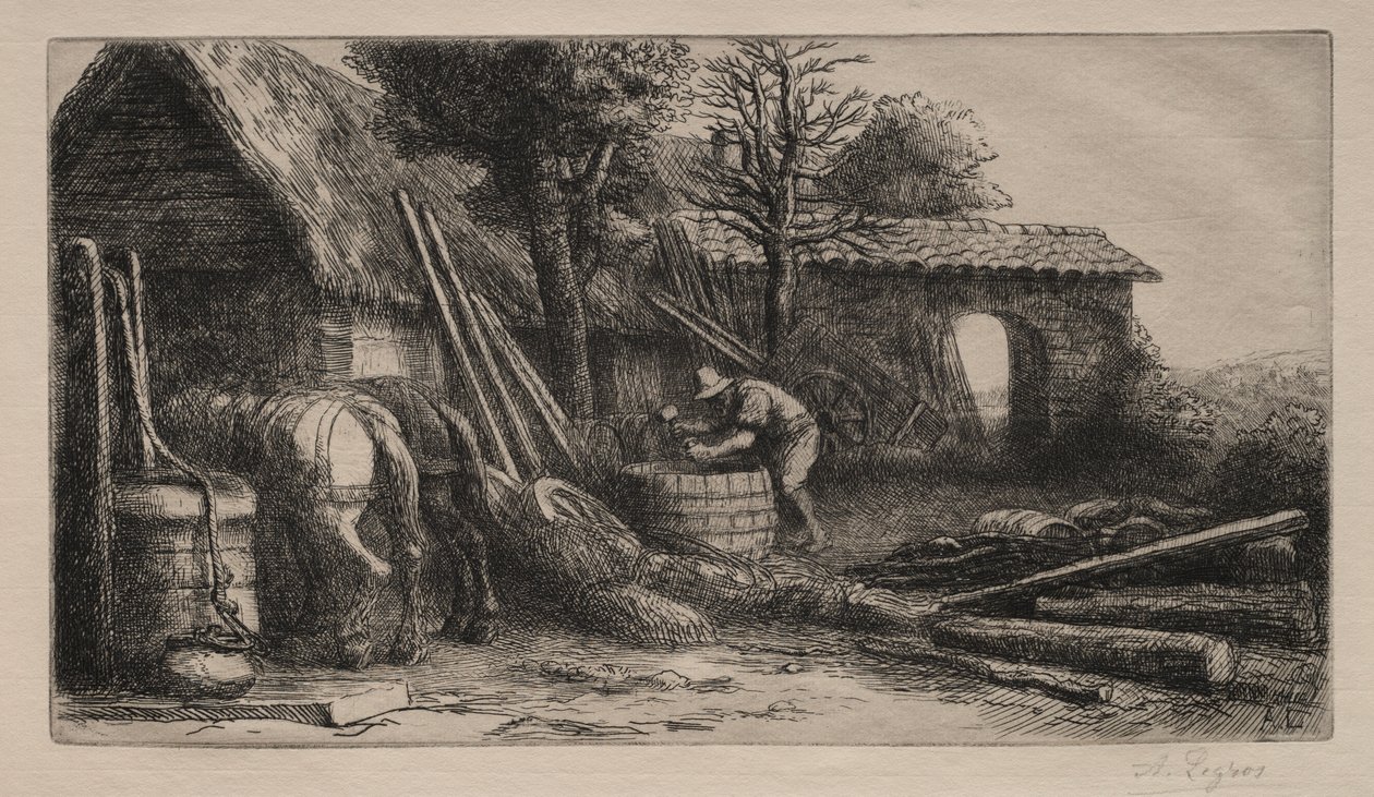 Bednarz. autorstwa Alphonse Legros