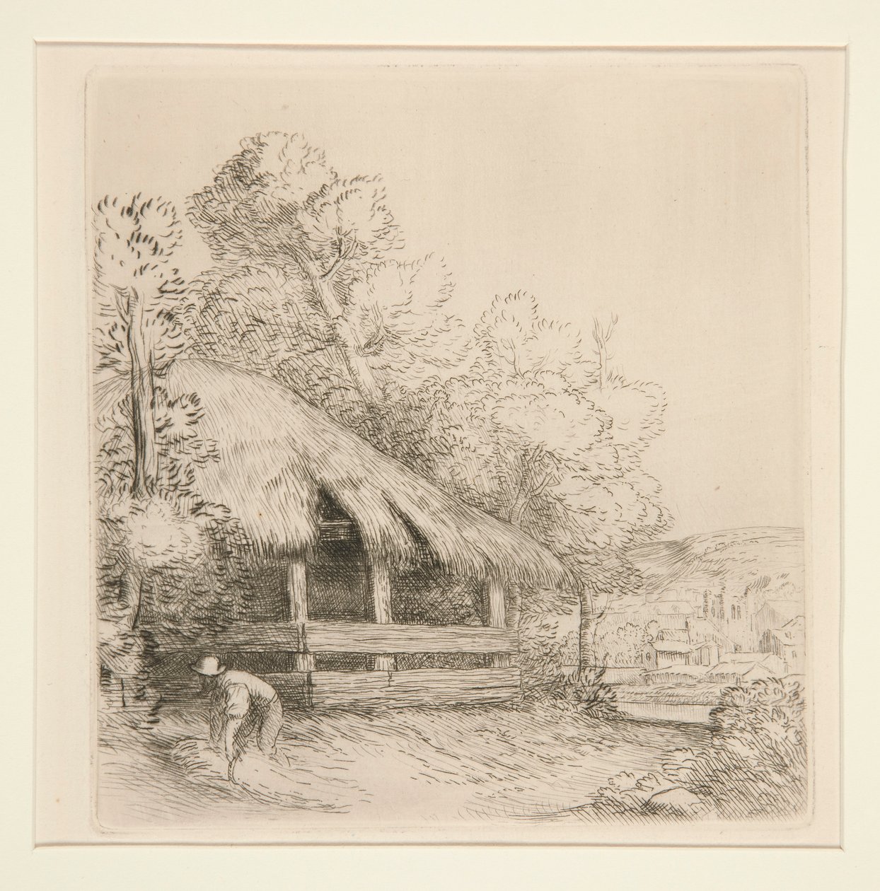 Le petit hangar (Mała Szopa) autorstwa Alphonse Legros