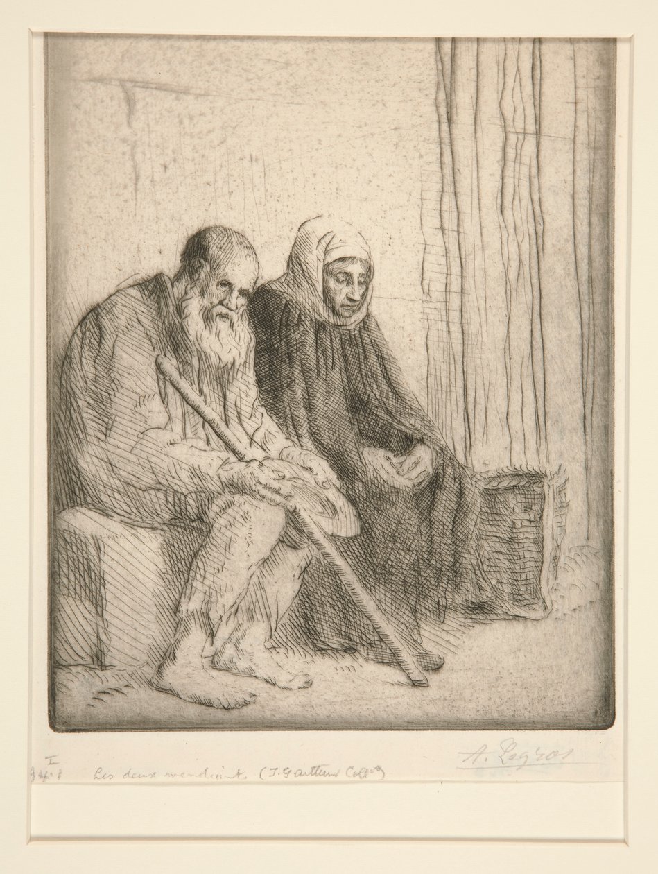 Dwóch żebraków (dwóch żebraków) autorstwa Alphonse Legros