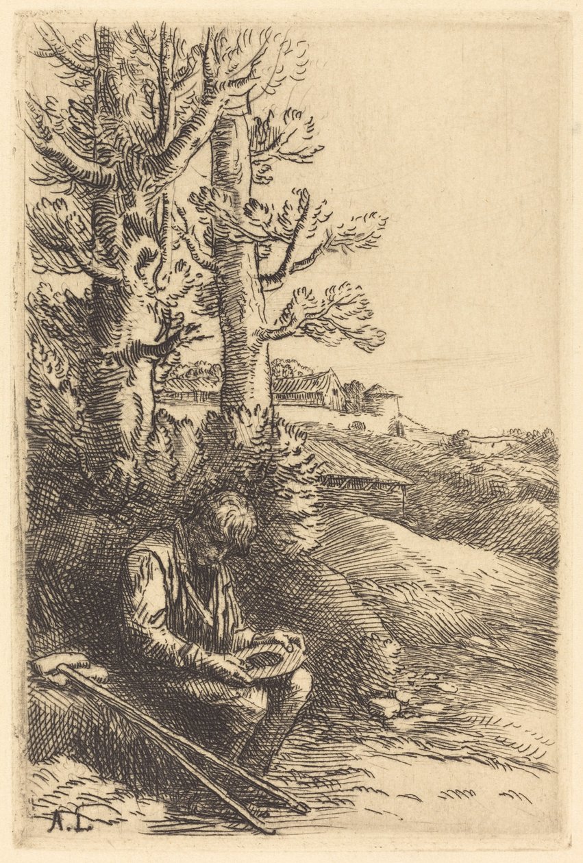 Mały żebrak (mały żebrak) autorstwa Alphonse Legros