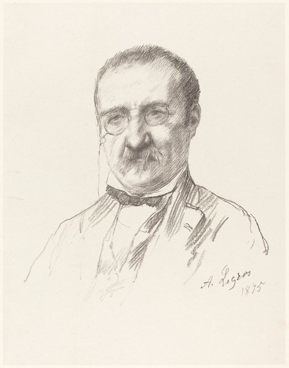 M. Champfleury, 1875. autorstwa Alphonse Legros