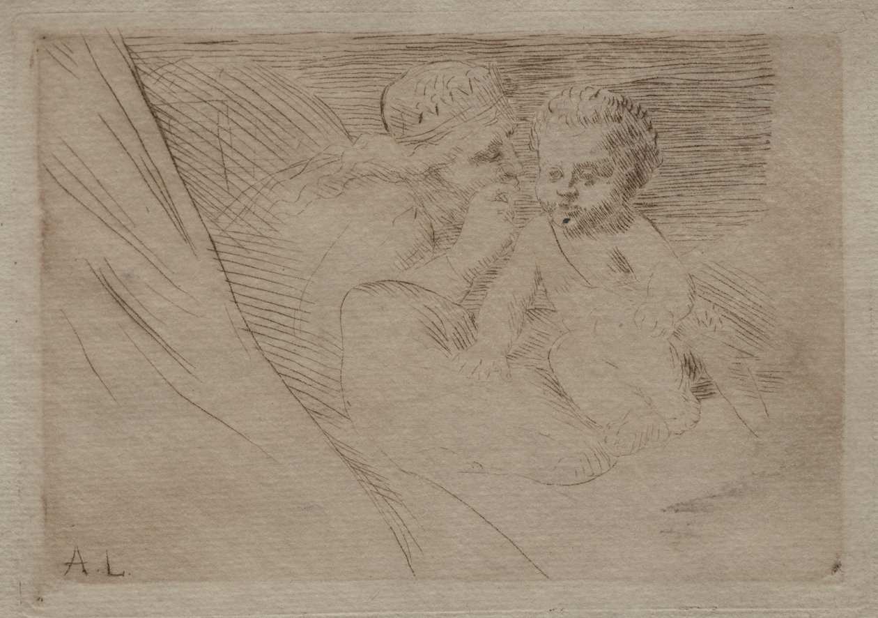 Mab i Kupidyn autorstwa Alphonse Legros