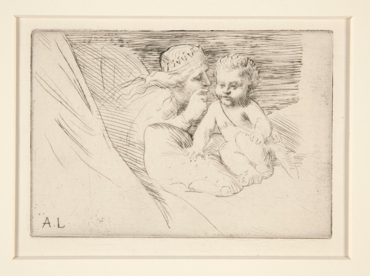 Mab et Cupidon (Mab i Kupidyn) autorstwa Alphonse Legros