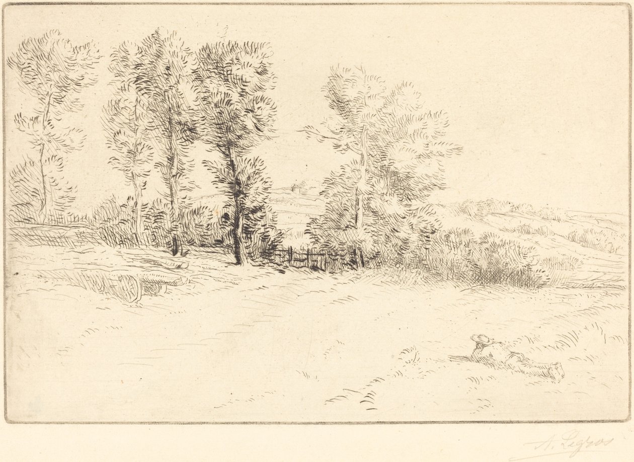 Łąka w Sunshine Le pre ensoleille. autorstwa Alphonse Legros