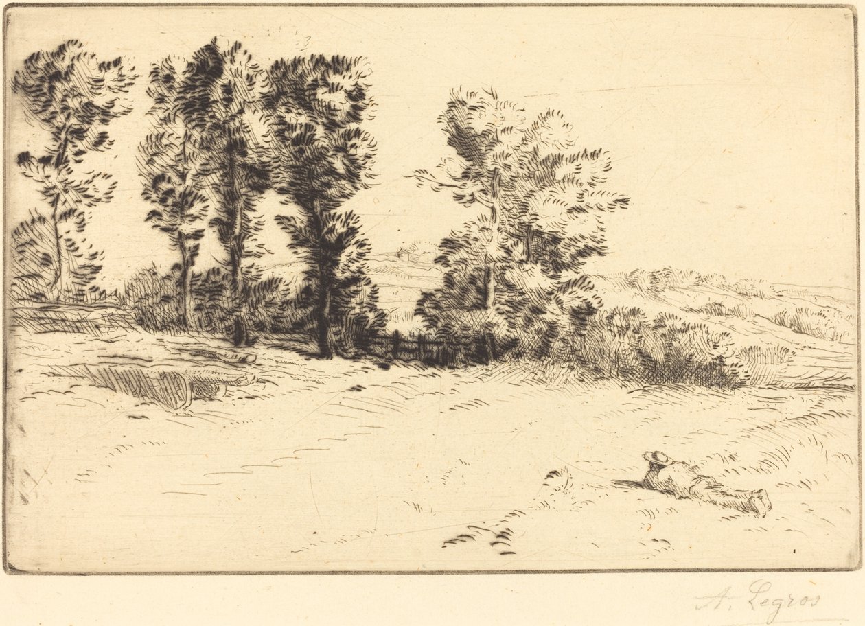 Łąka w Sunshine Le pre ensoleille. autorstwa Alphonse Legros