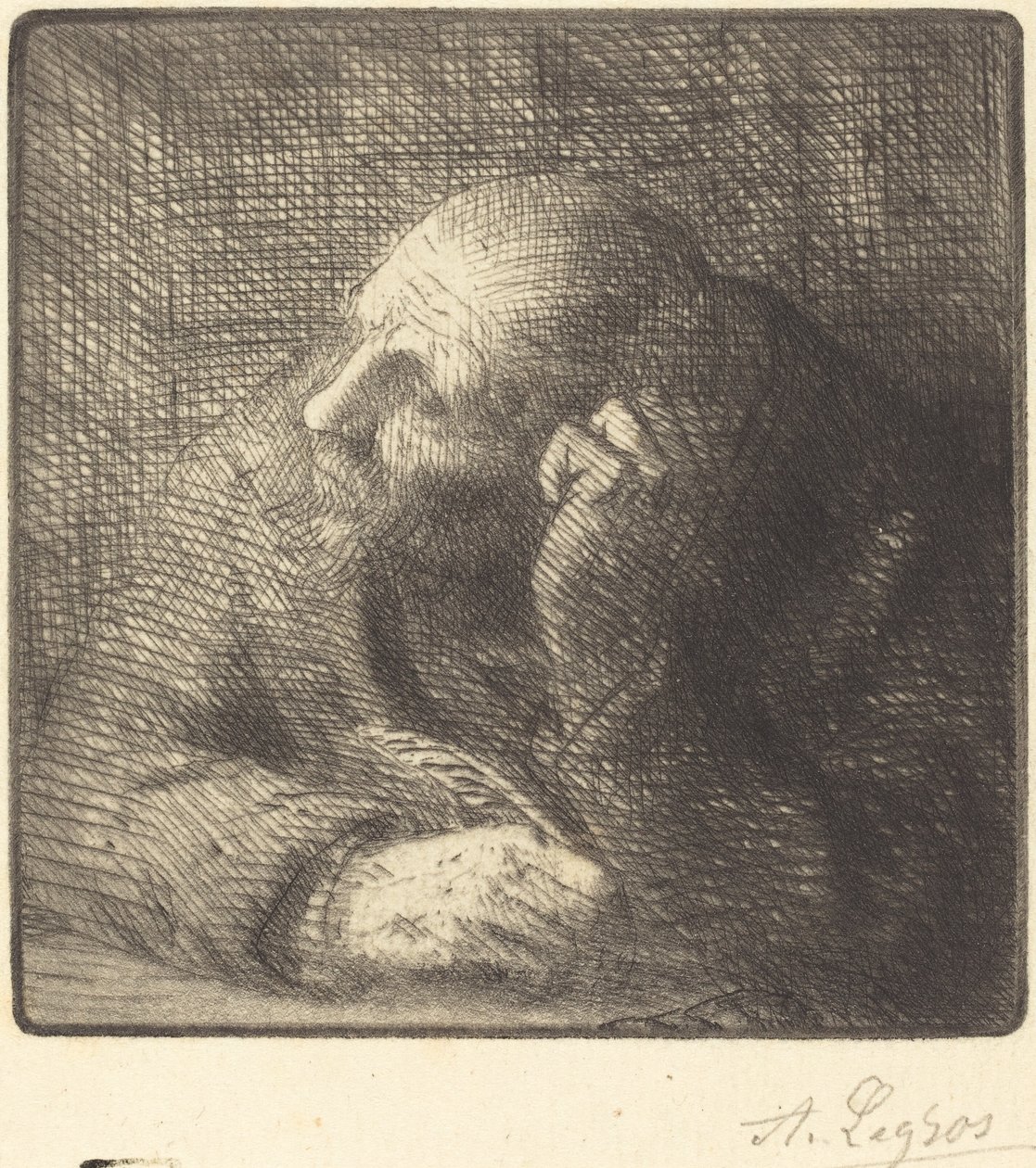 Medytacja (La medytacja) autorstwa Alphonse Legros