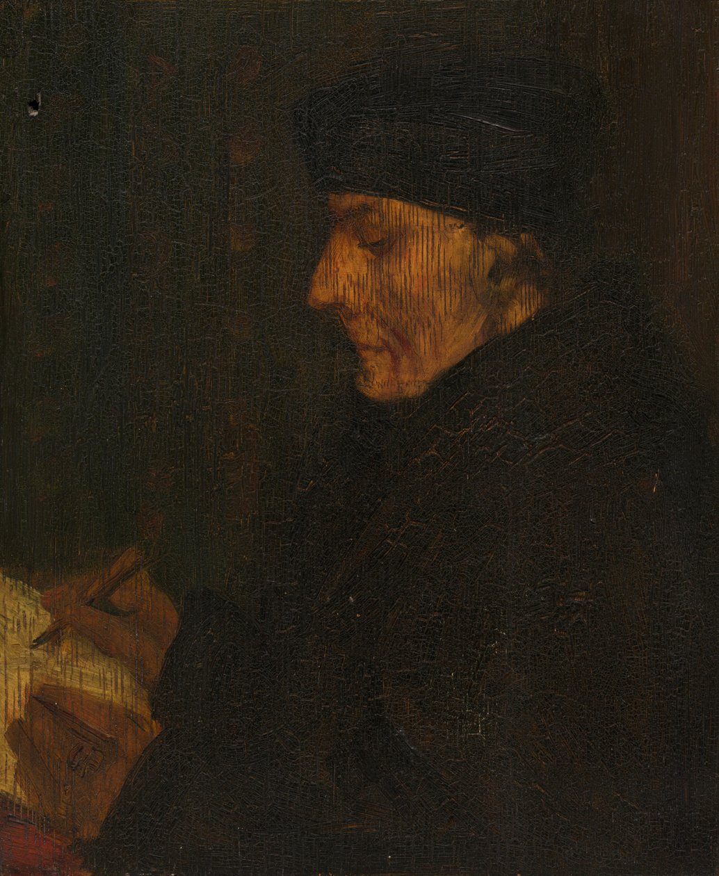 Kopia pamięci Erasmusa Holbeina autorstwa Alphonse Legros
