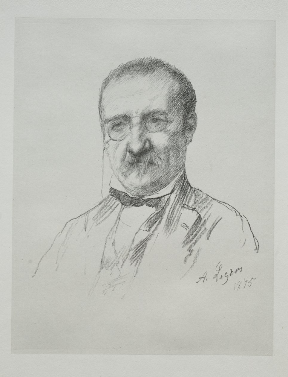 Pan Champfleury, 1875. autorstwa Alphonse Legros