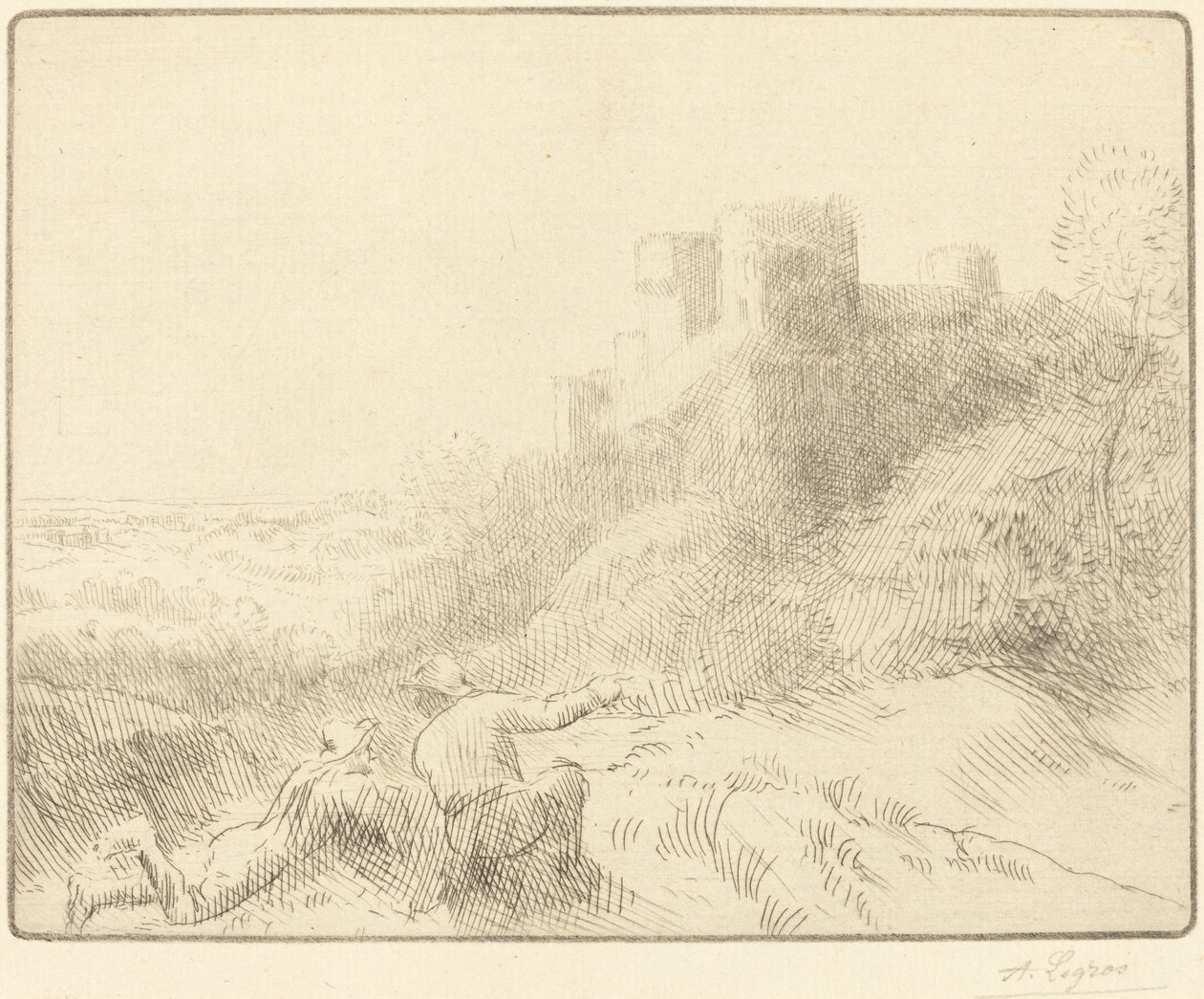 Stary zamek Stary zamek. autorstwa Alphonse Legros
