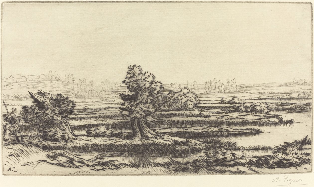 Torfowiska (Les Tourbieres) autorstwa Alphonse Legros