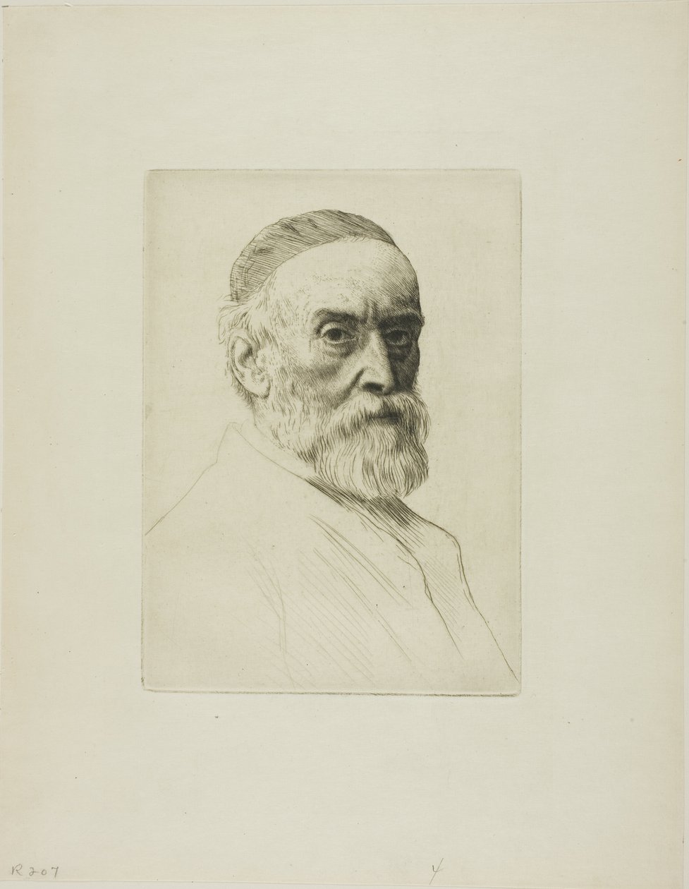 Portret G. F. Wattsa, R.A. autorstwa Alphonse Legros
