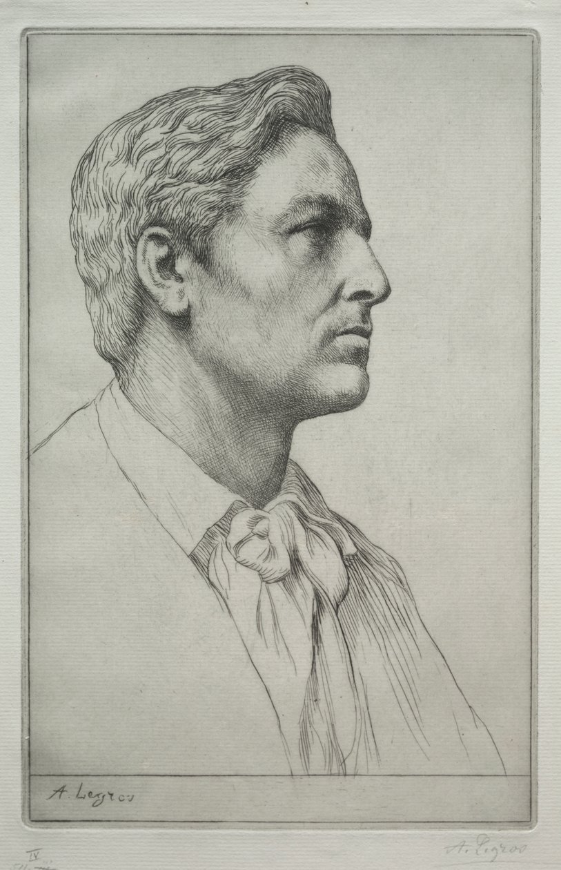 Portret Sir Charlesa Holroyda autorstwa Alphonse Legros