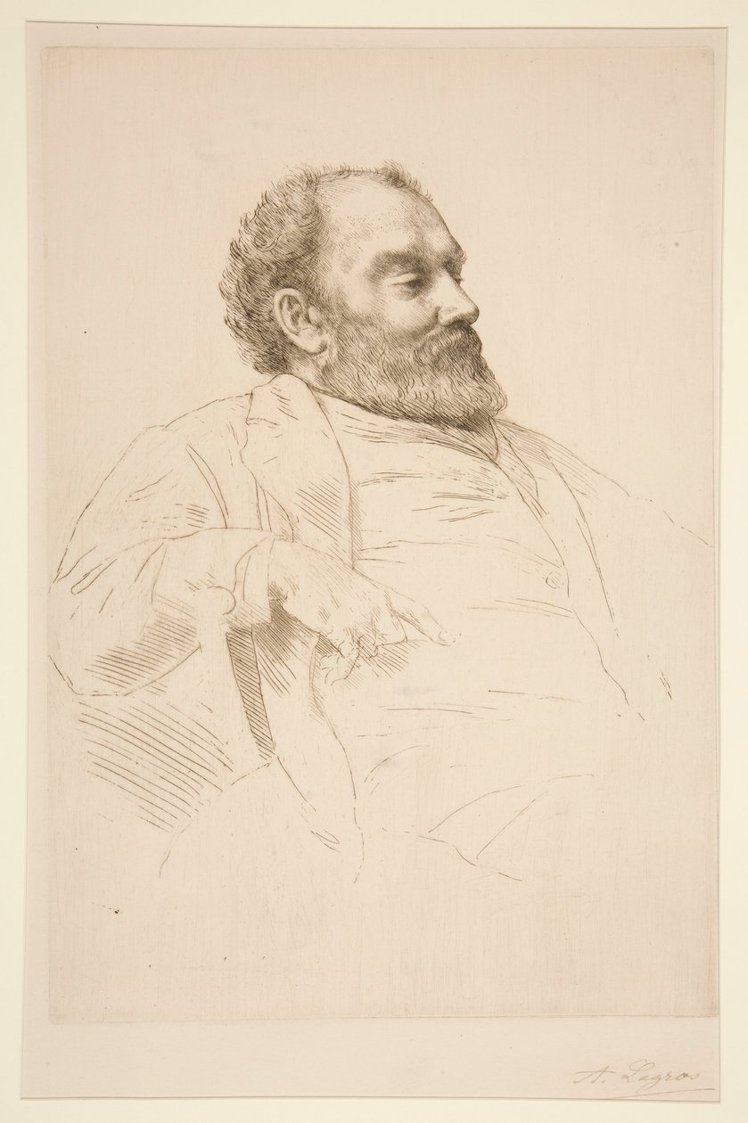 Portret Val Prinsepa, R.A. autorstwa Alphonse Legros
