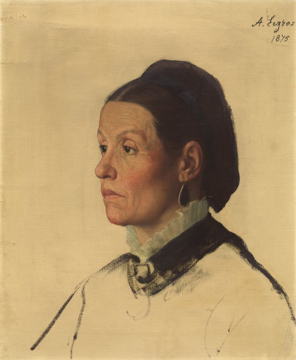 Portret kobiety autorstwa Alphonse Legros