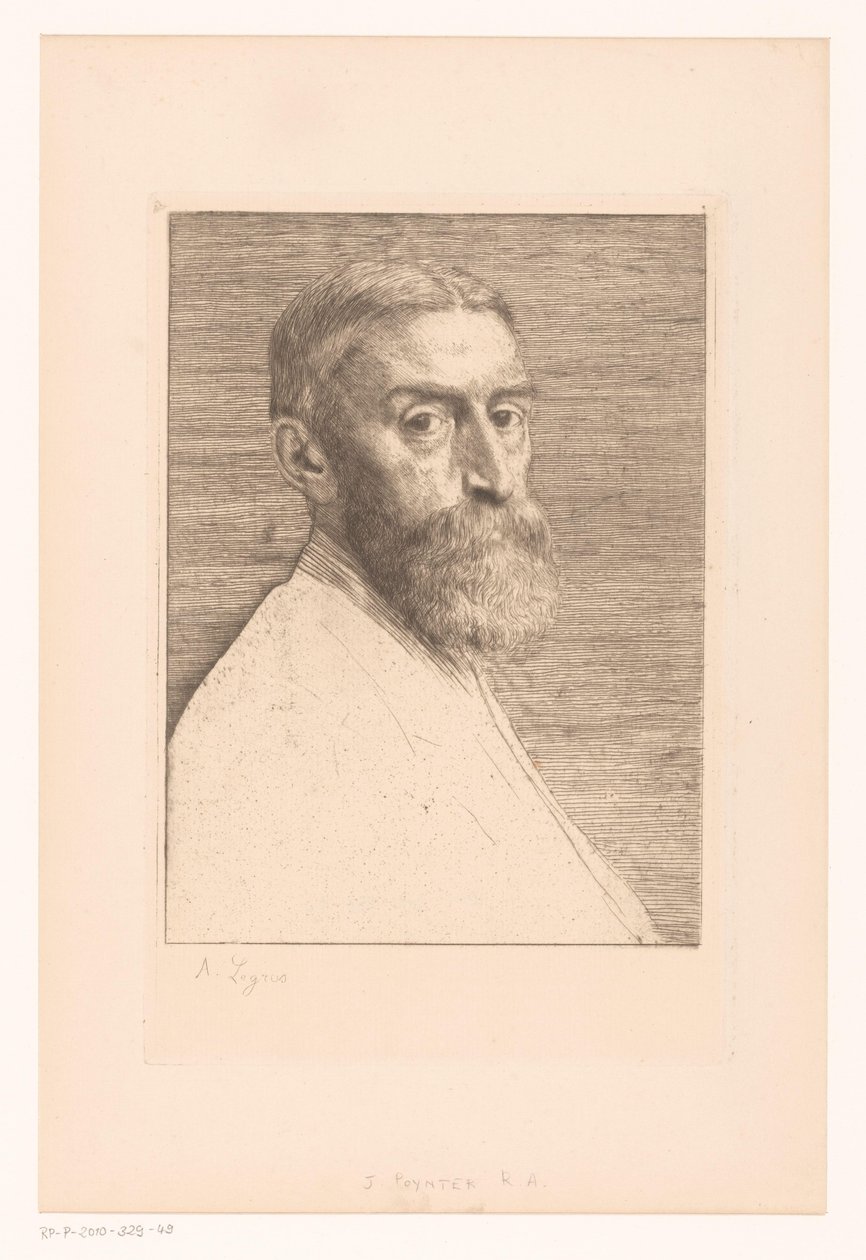 Portret van Edwarda Poyntera autorstwa Alphonse Legros