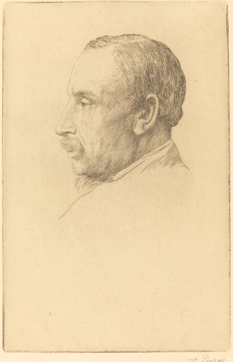 Profesor W. Cawthorne Unwin. autorstwa Alphonse Legros