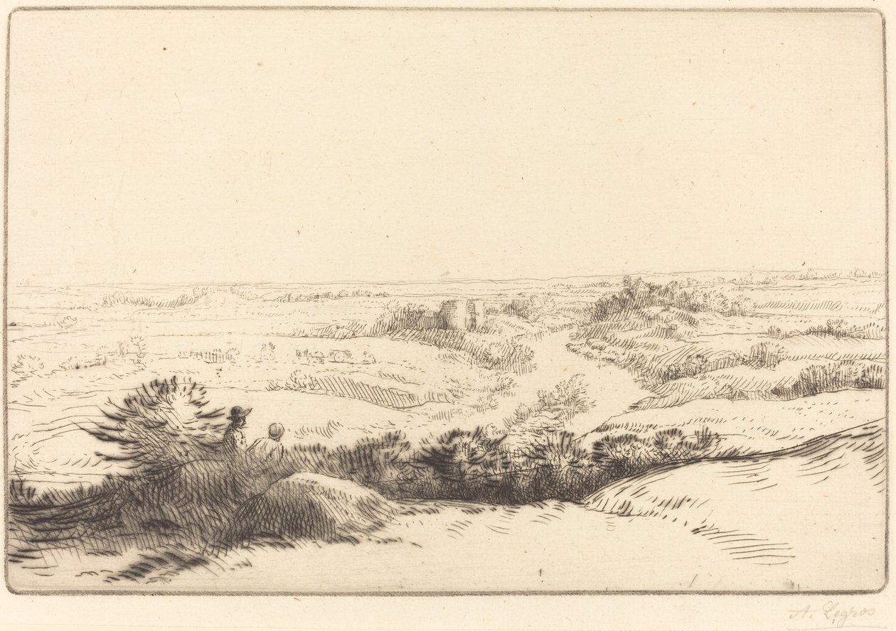Perspektywa Punkt widzenia. autorstwa Alphonse Legros