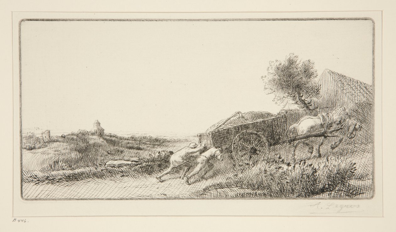 Wnosząc Hay autorstwa Alphonse Legros