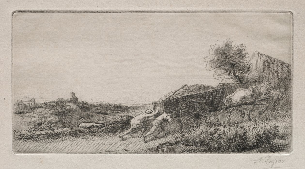 Wnoszenie siana. autorstwa Alphonse Legros