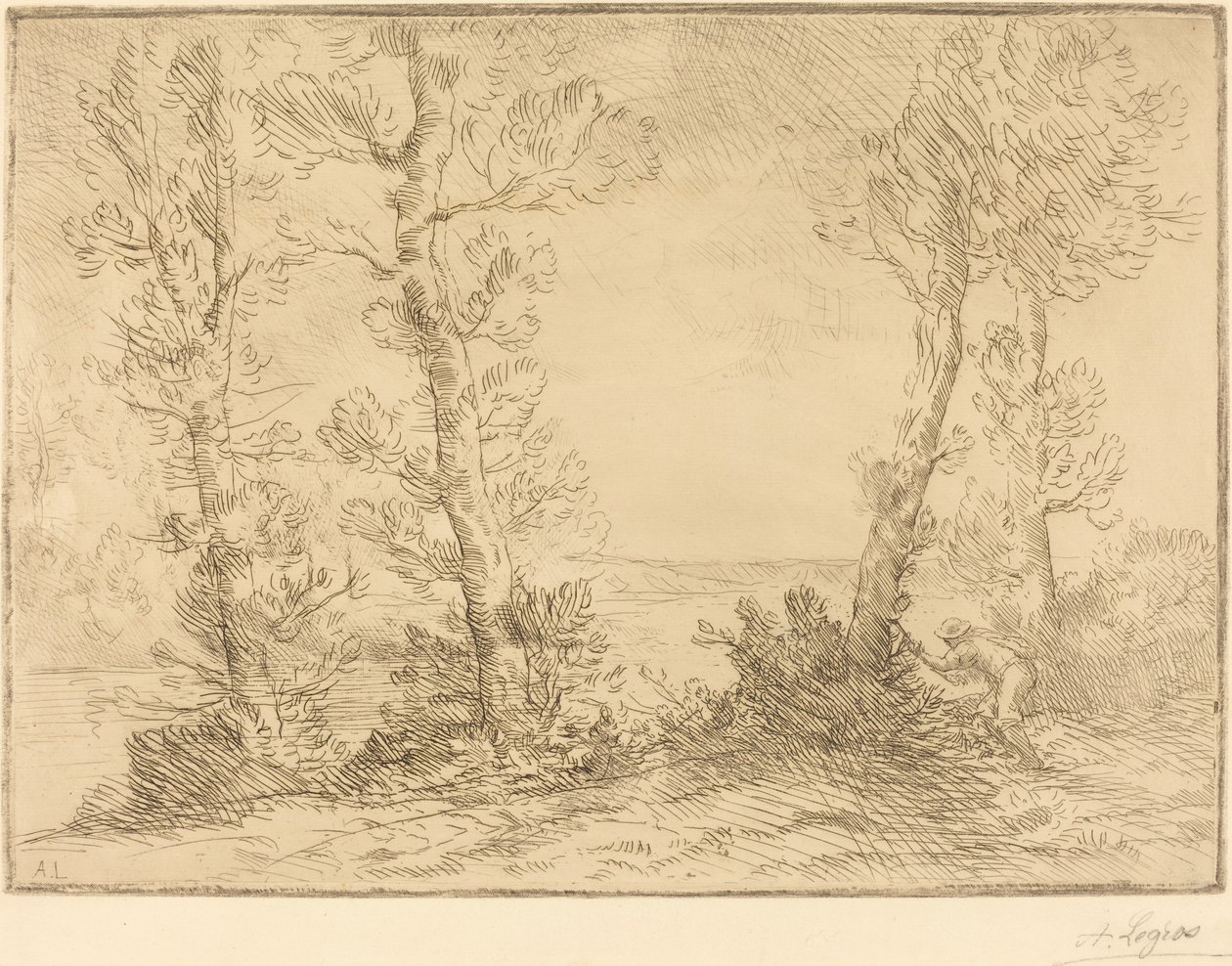Łosoś Rybak Rybak łososia. autorstwa Alphonse Legros