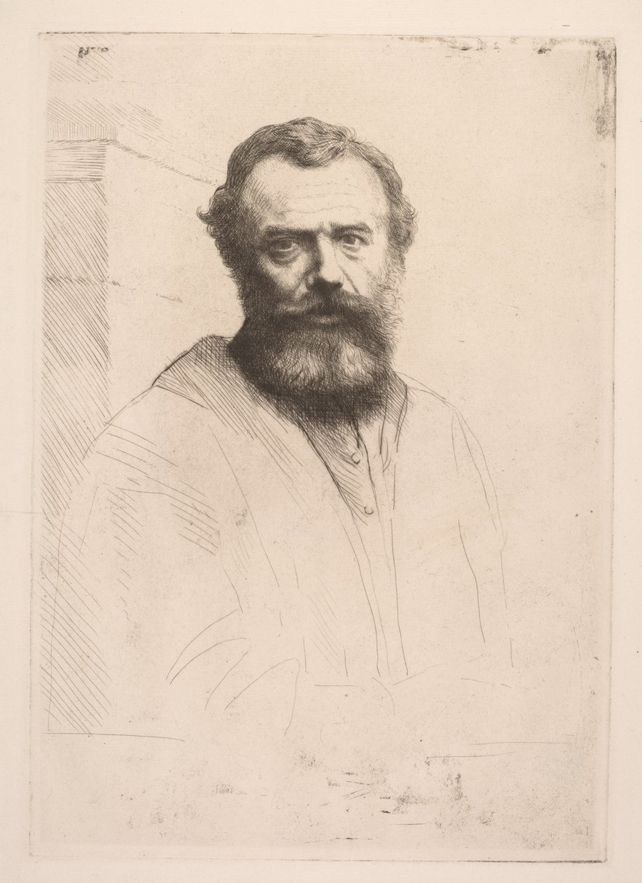 Autoportret (trzecia płyta) autorstwa Alphonse Legros