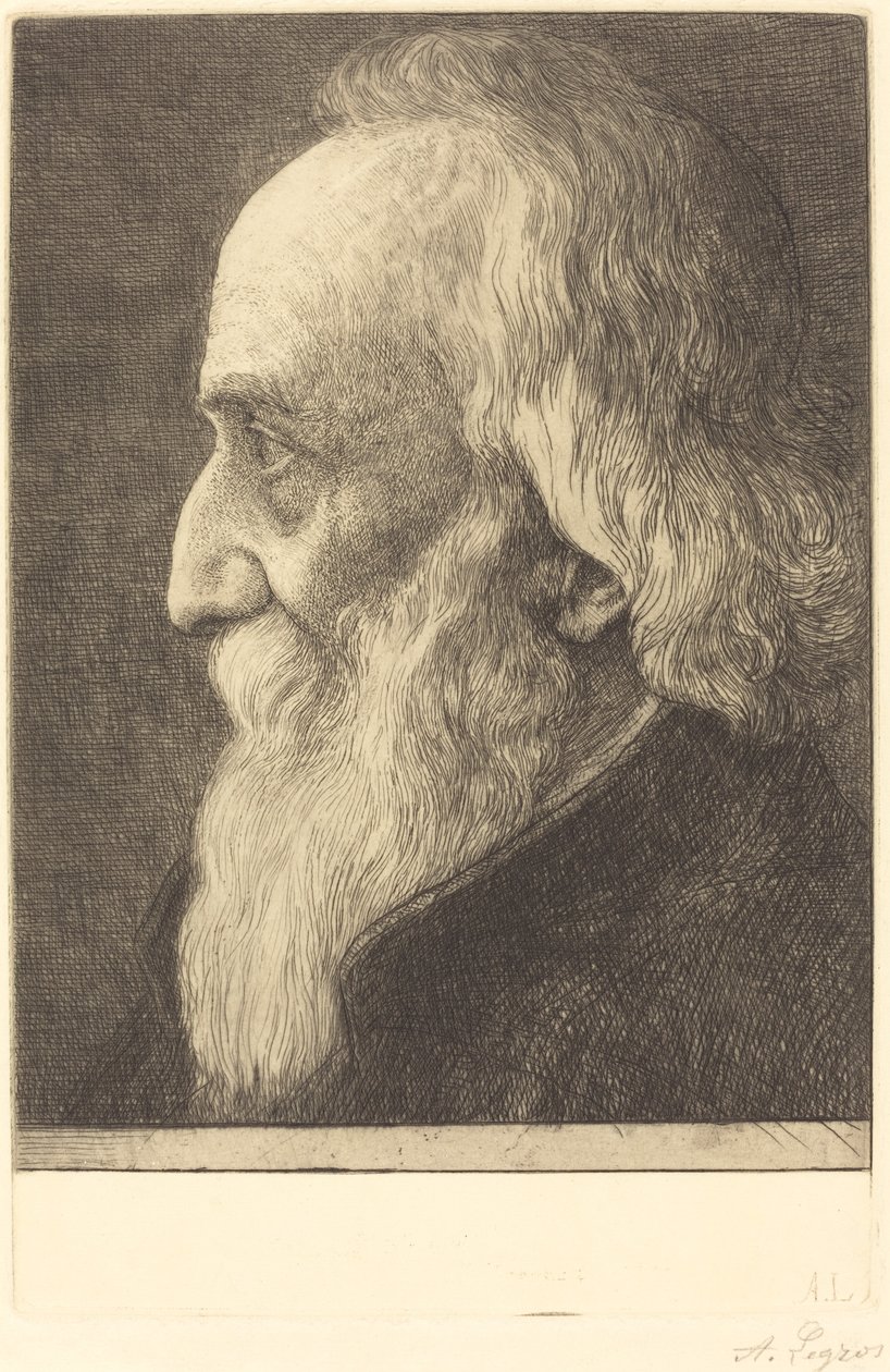 Autoportret, 13. płyta, 1906. autorstwa Alphonse Legros