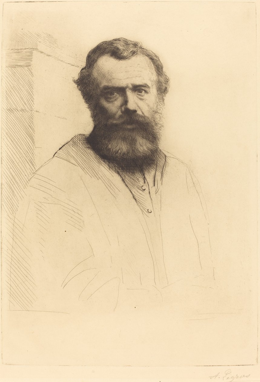 Autoportret, 3. płyta autorstwa Alphonse Legros