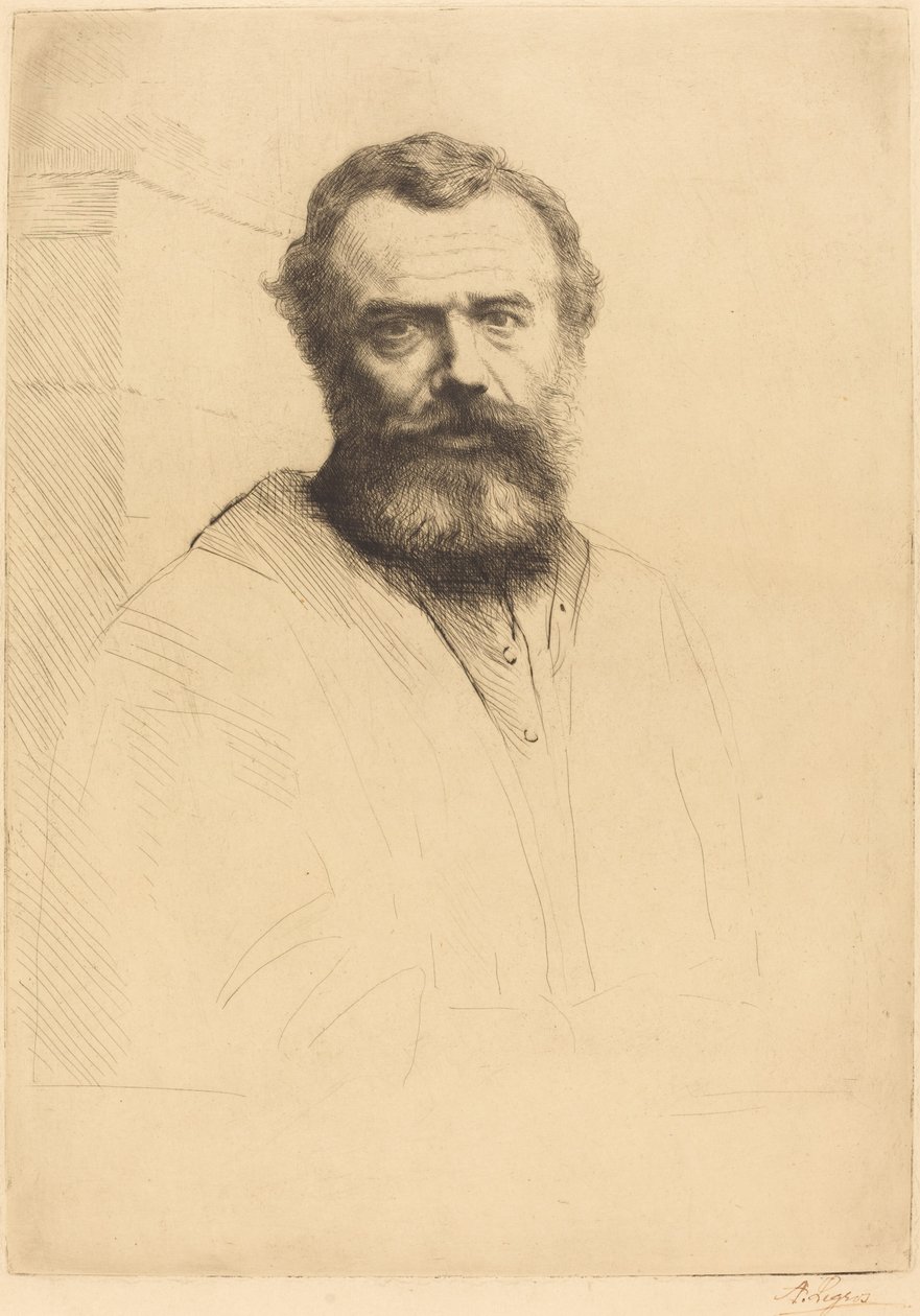 Autoportret, 3. płyta autorstwa Alphonse Legros