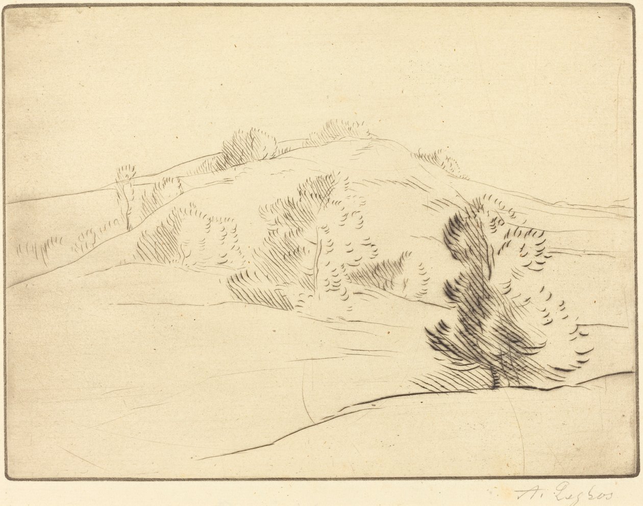 Małe wzgórze (Le coteau) autorstwa Alphonse Legros