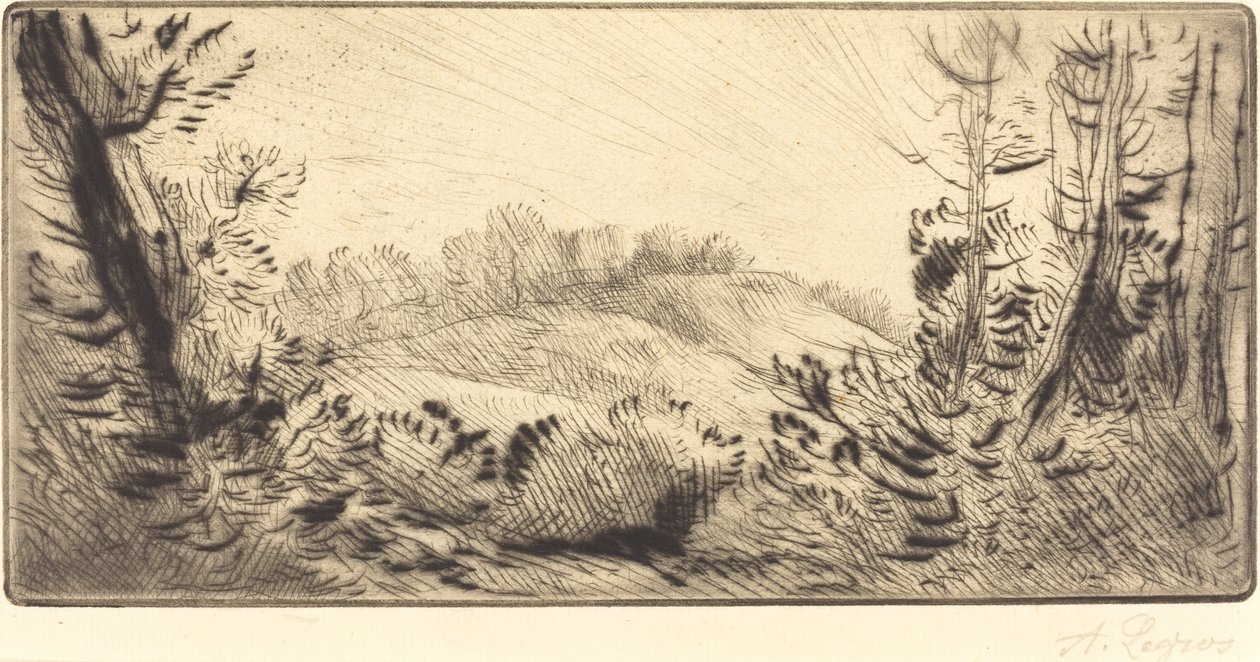 Małe wzgórze Le Coteau. autorstwa Alphonse Legros