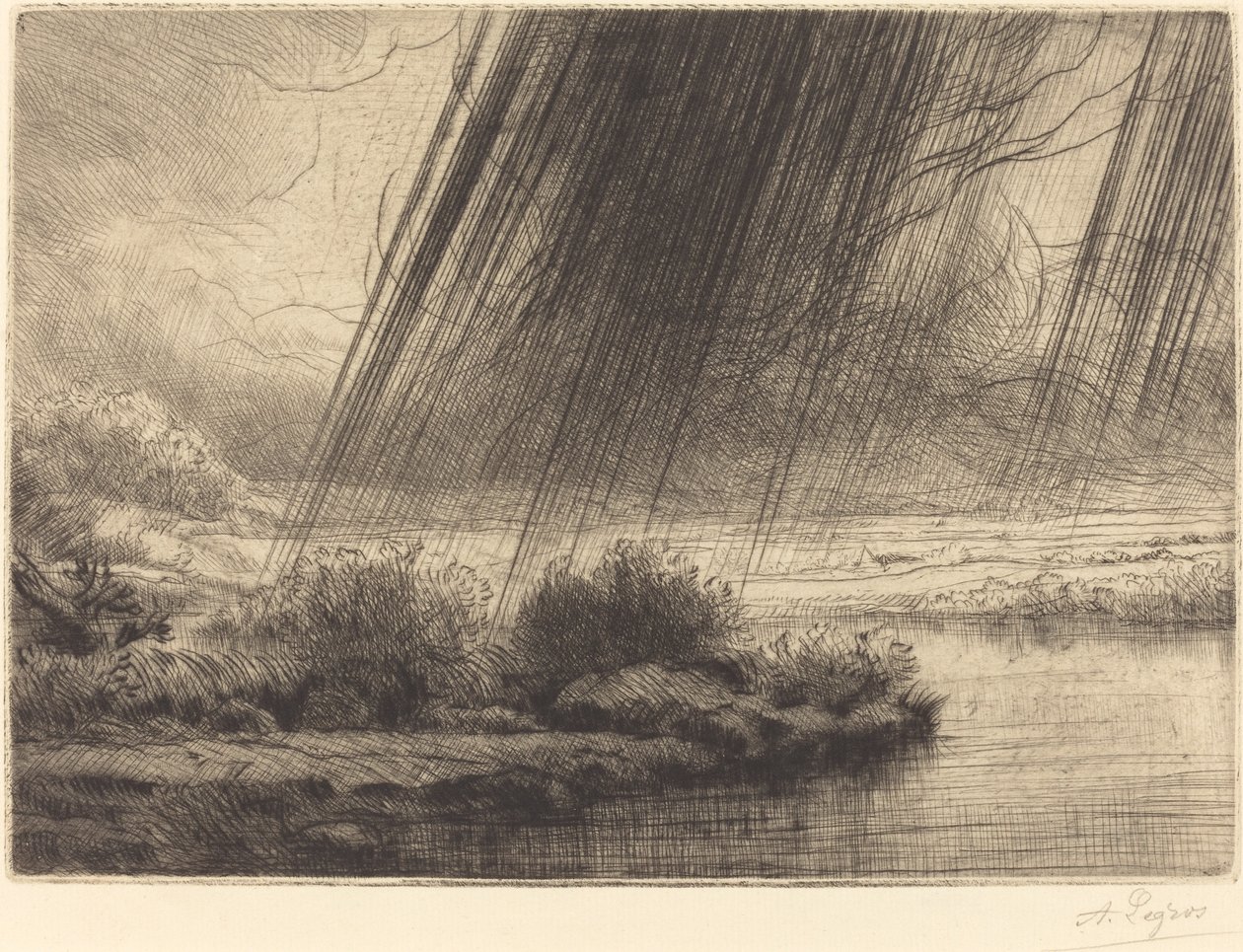 Burza Burza. autorstwa Alphonse Legros