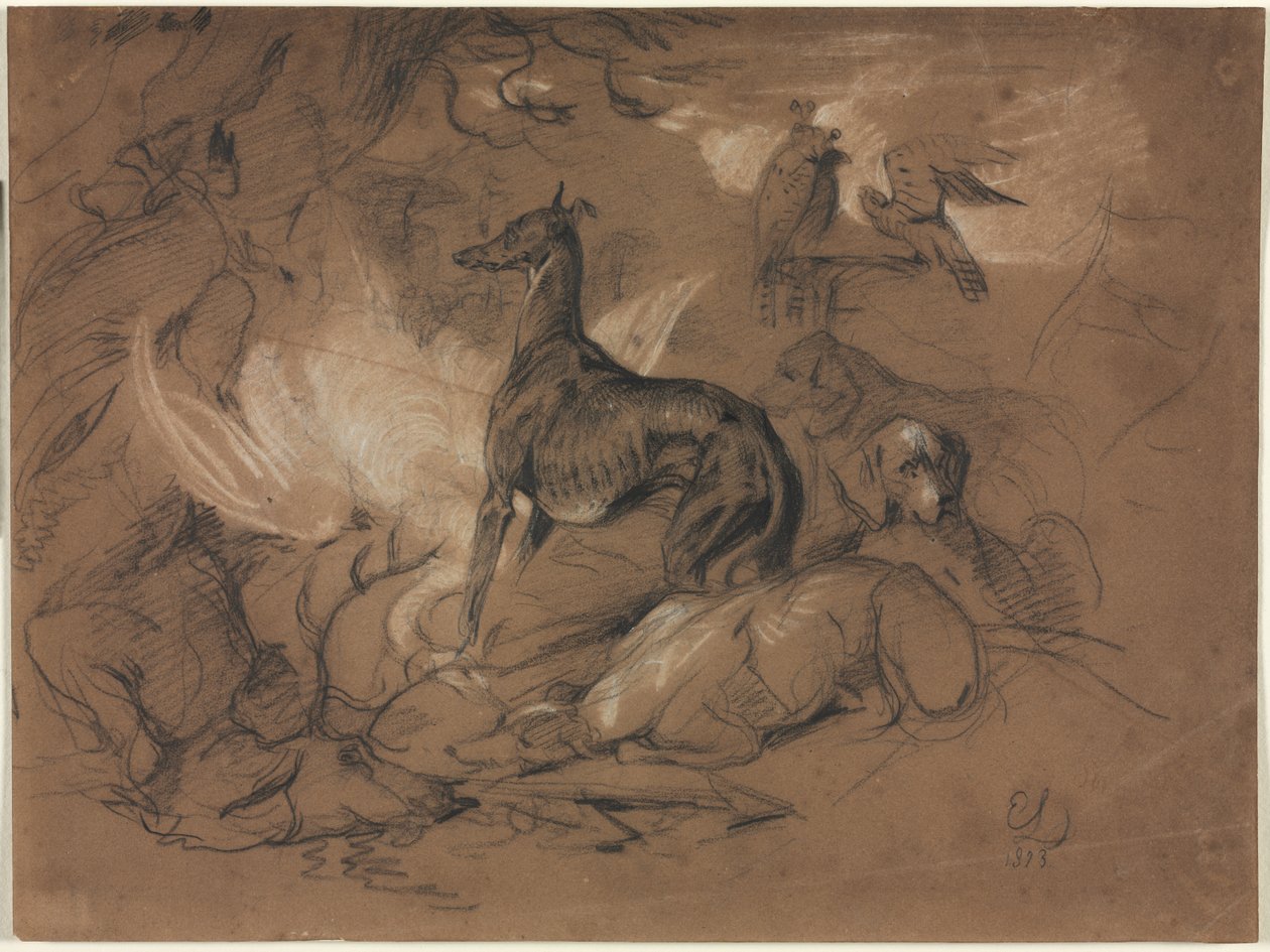Badania nad zwierzętami autorstwa Alphonse Legros