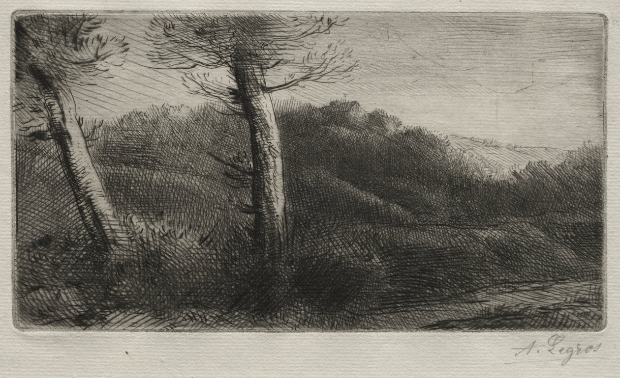 Zachód słońca autorstwa Alphonse Legros