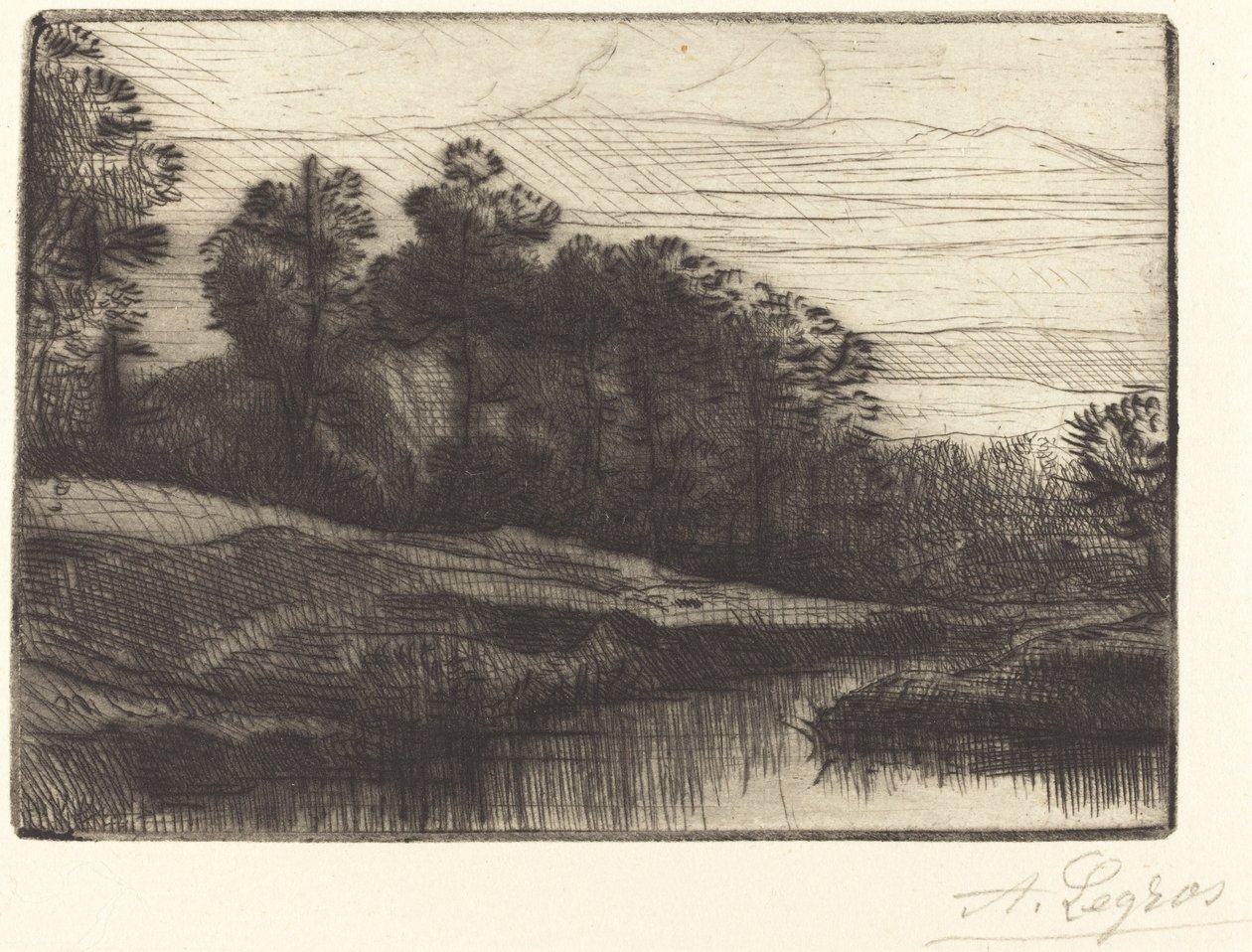 Zachód słońca Wieczorem Zachód słońca. autorstwa Alphonse Legros