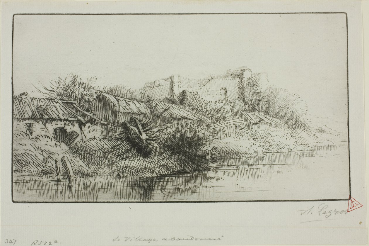Opuszczona wioska autorstwa Alphonse Legros