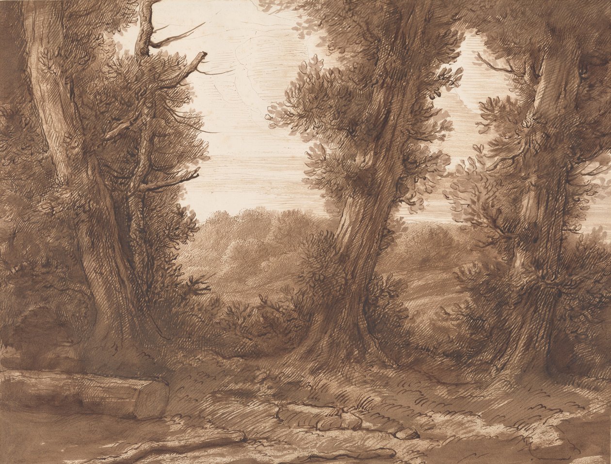 Wielkie Drzewa. autorstwa Alphonse Legros